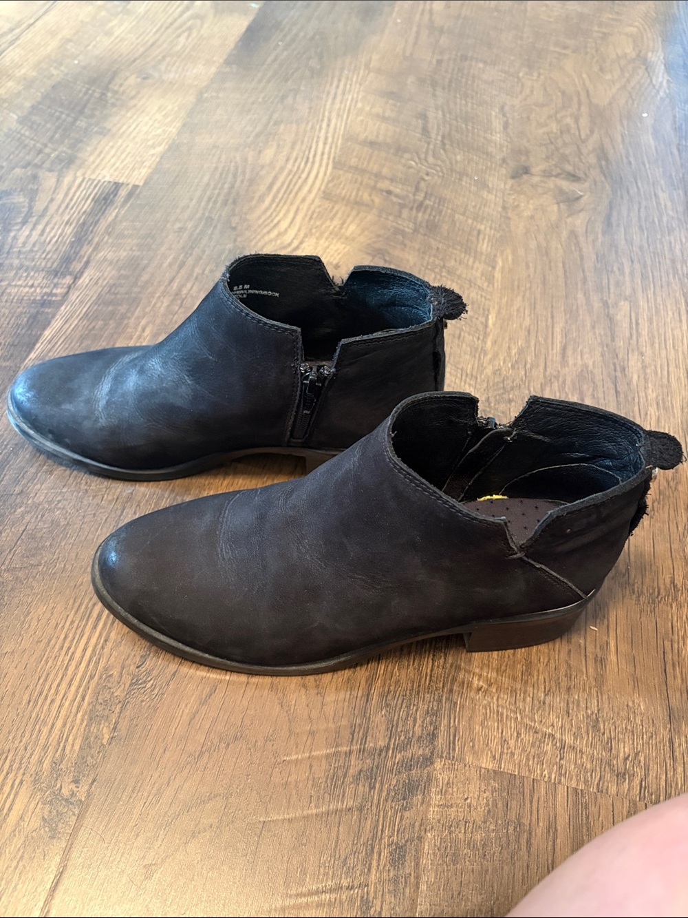 Ladies Black Leather Ankle Boots